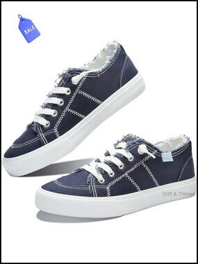 Canvas Slip On Sneakers Comfortable Walking Shoes
